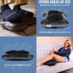 Zyllion Shiatsu Back and Neck Massager with Heat - 3D Kneading Deep Tissue Electric Massage Pillow - Black (ZMA-13)