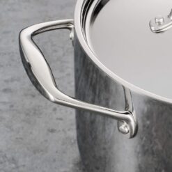 Tramontina Tri-Ply Clad Stainless Steel 10-Piece Cookware Set with Lids, Pots and Pans Kitchen Set