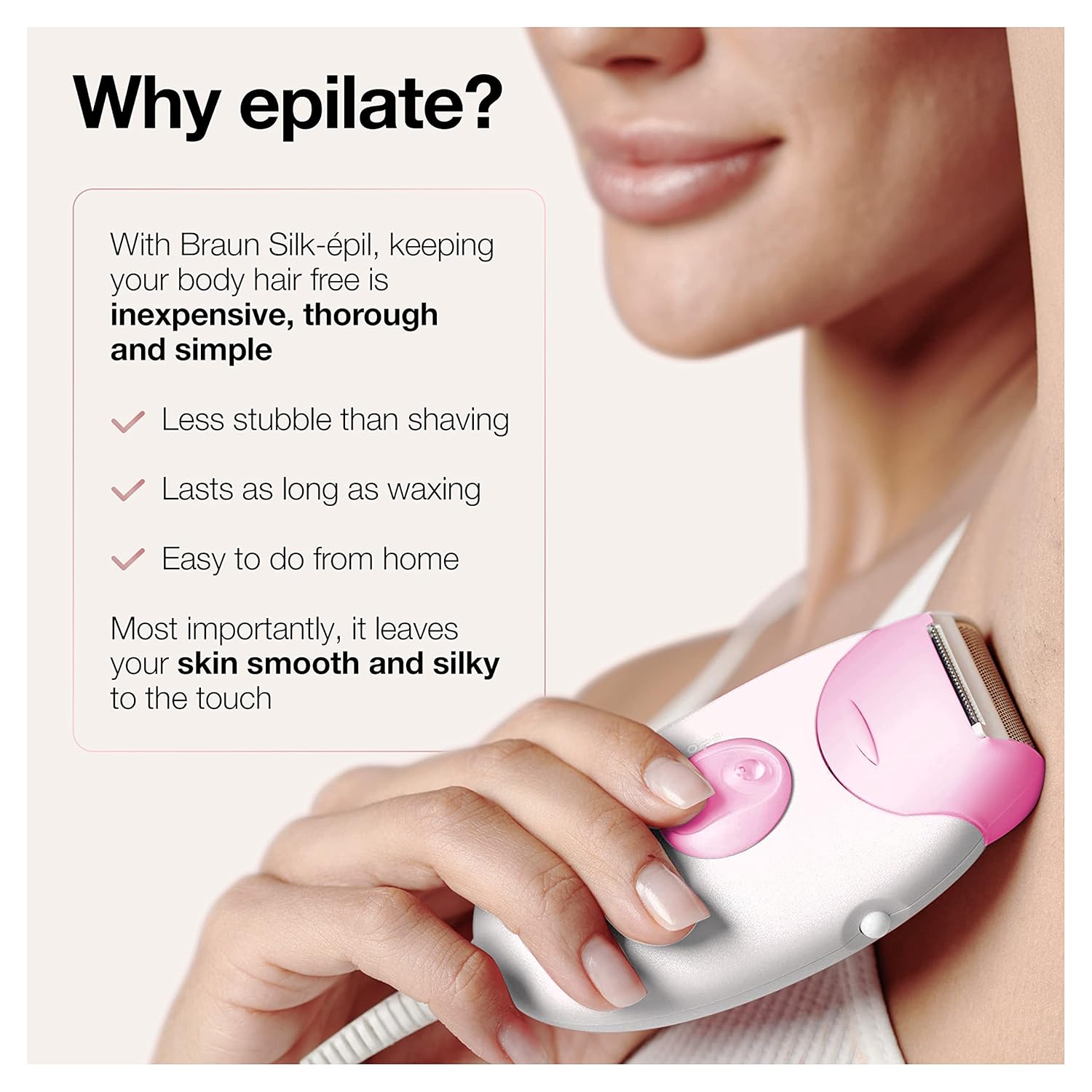 Braun Epilator Silk-epil 3 3-270, Hair Removal Device, Epilator for Women, Shaver & Trimmer, Hair Removal