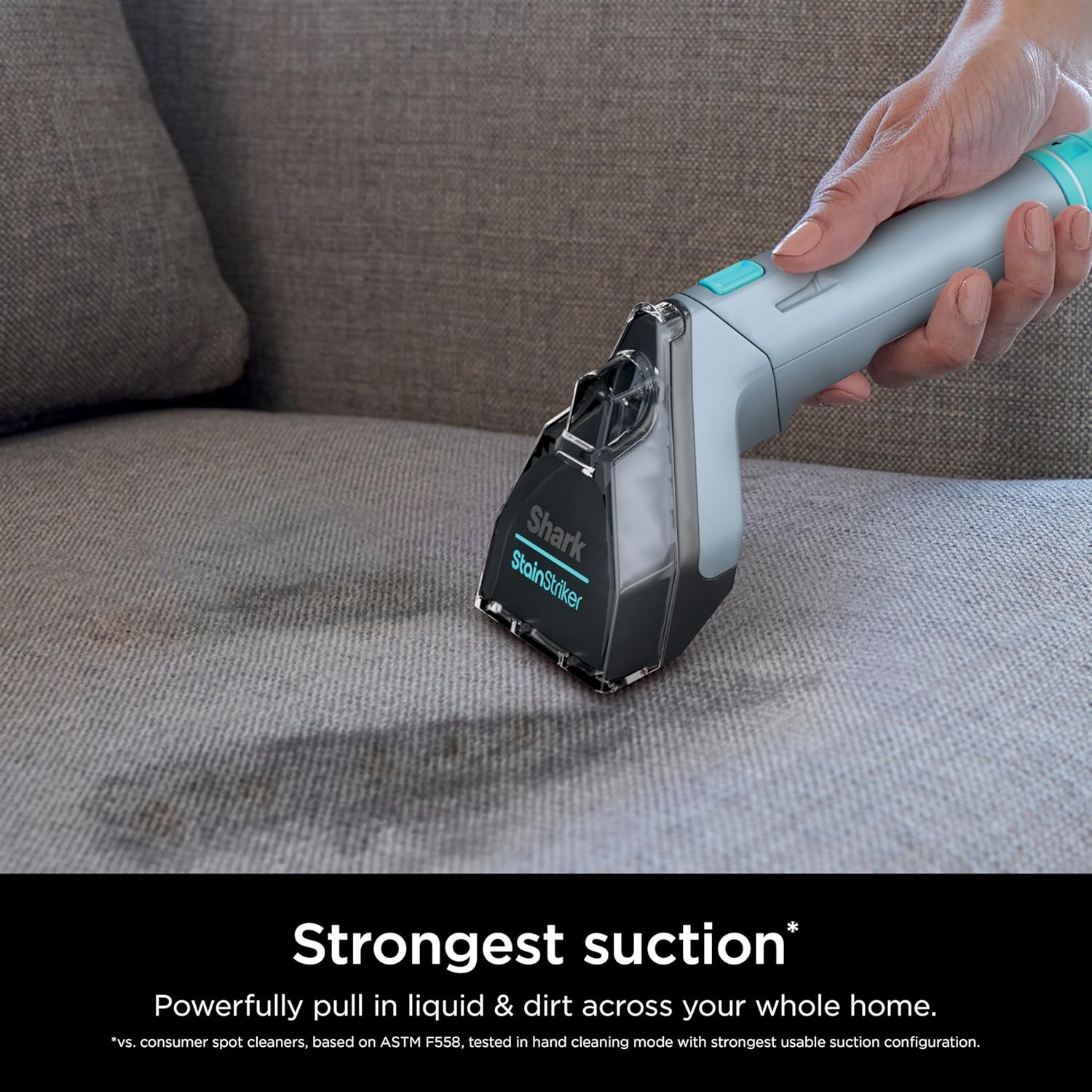 Shark Carpet Cleaner Machine, Portable Upholstery StainStriker, Spot, Odor & Stain Remover, Nordic Blue, PX202BRN - Image 2