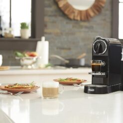 Nespresso Citiz Original Coffee and Espresso Machine with Aeroccino Milk Frother by De'Longhi, Black
