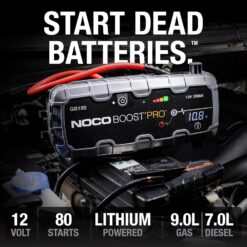 NOCO Boost Pro GB150 3000A UltraSafe Car Battery Jump Starter, 12V Battery Pack for 9.0L Gasoline and 7.0L Diesel Engines