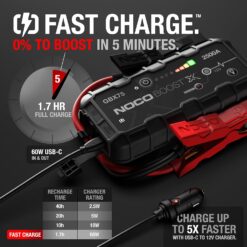 NOCO Boost X GBX75 2500A 12V UltraSafe Portable Lithium Jump Starter for up to 8.5-Liter Gas and 6.5-Liter Diesel Engines