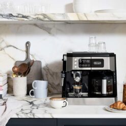 De'Longhi All-in-One Combination Coffee Maker & Espresso Machine + Advanced Adjustable Milk Frother, Black, COM532M