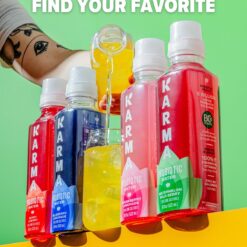 Karma Probiotic Water - 12 Pack, Blueberry Lemonade Drink - Immune & Gut Health Support