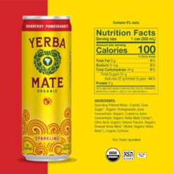 Guayakí Yerba Mate, Organic Sparkling Energy Drink Alternative, 15.5 Oz (Pack of 12) (Packaging May Vary)