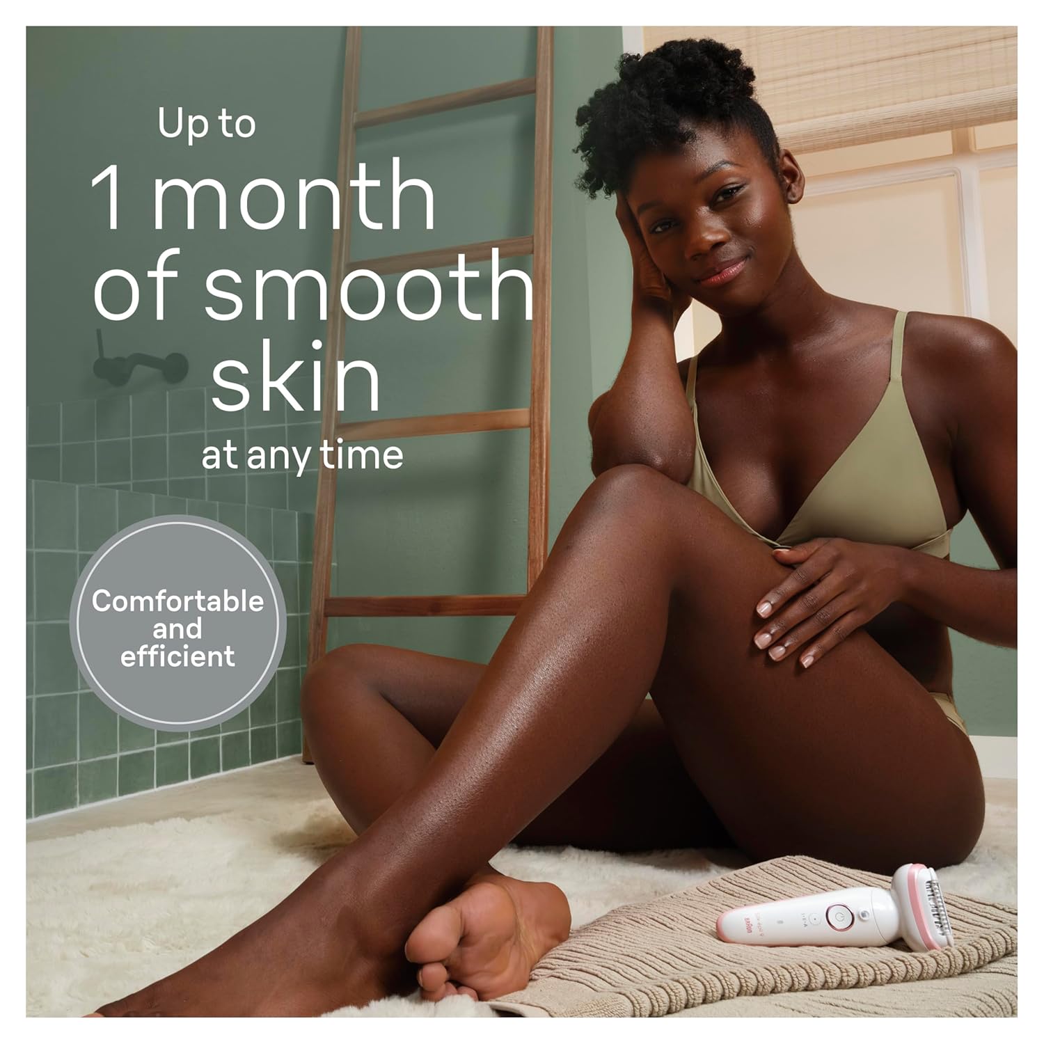 Braun Epilator Silk-épil 9, Hair Removal Device, Women Shaver & Trimmer, Pivoting Head, Wet and Dry Epilator, SES9-030
