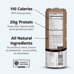 Slate Milk - Mocha Latte, No Sugar Added - Protein Coffee - 11 fl oz, 12 Cans