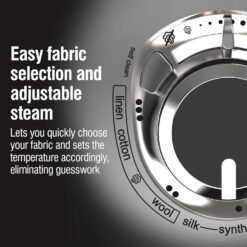CHI Steam Iron for Clothes with 8’ Retractable Cord, 1700 Watts, 3-Way Auto Shutoff, 400+ Holes, Silver (13106)