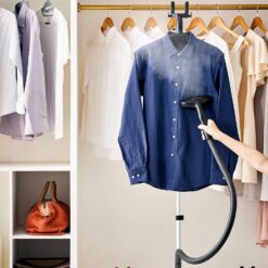 SALAV GS18-DJ Standing Garment Steamer with Roll Wheels for Easy Movement, 1500 watts
