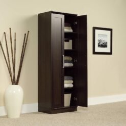 Sauder HomePlus Kitchen Pantry Storage Cabinet with Adjustable Shelves, Laundry Bathroom, L: 23.31