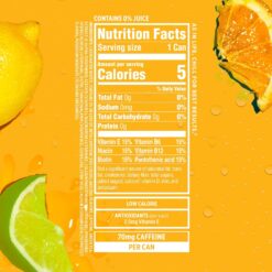 Sparkling Ice Caffeine Citrus Twist Sparkling Water with Caffeine, Zero Sugar, with Antioxidants and Vitamins,16 fl oz Cans (Pack Of 12)