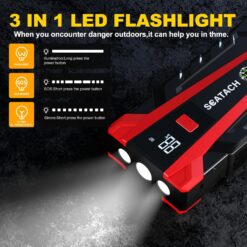 Scatach 011 3000A Car Battery Jump Starter,12V Jump Starter Battery Pack (up to 9.0L Gasoline and 7.0L Diesel Engine)