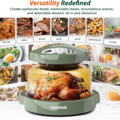 Nuwave Pro Plus 2 Infra-Red Oven, Countertop, Convection, Cook Fresh or Frozen, Tough Power Dome, Wild Olive