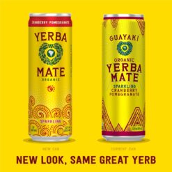 Guayakí Yerba Mate, Organic Sparkling Energy Drink Alternative, 15.5 Oz (Pack of 12) (Packaging May Vary)