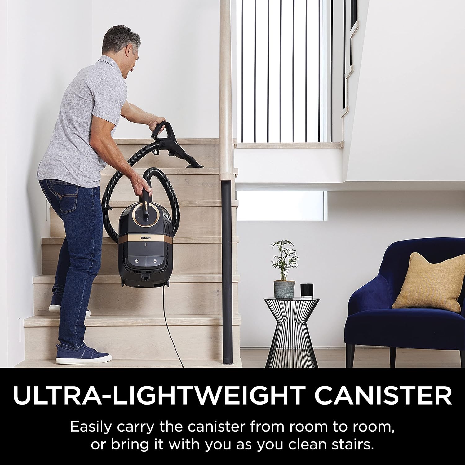 Shark Vertex Bagless Corded Canister Vacuum with DuoClean PowerFins, CZ2001
