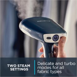 Rowenta Handheld Steamer for Clothes, X-Cel, 1600 Watts, 40-Second Fast Heat-Up, Navy Blue, DR8120