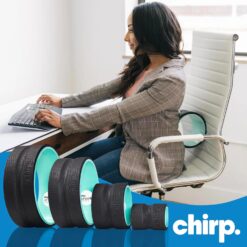 Chirp Wheel Foam Roller - Targeted Back Foam Roller for Neck & Back Pain Relief, Deep Tissue Muscle Massage