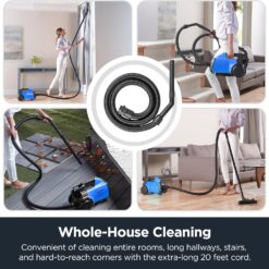 Eureka Bagged Canister Vacuum Cleaner, 3670H w/ 2bags, 3670h-blue