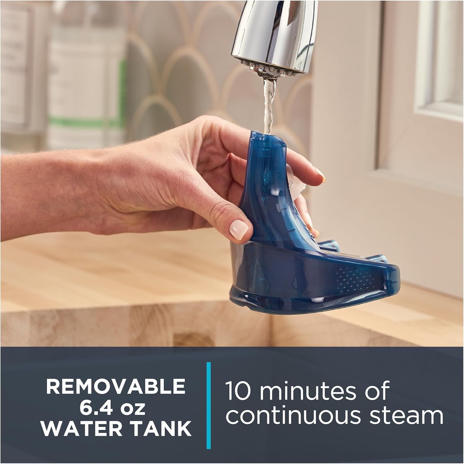 Rowenta Handheld Steamer for Clothes, X-Cel, 1600 Watts, 40-Second Fast Heat-Up, Navy Blue, DR8120