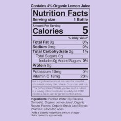 Lemon Perfect Blueberry, Hydrating Flavored Lemon Water, Zero Sugar, Delicious and Refreshing, Organic, 15.2 fl oz Bottles (12-Pack)