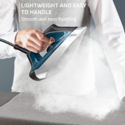 Rowenta Steam Iron for Clothes, Steam Pro Stainless Steel Soleplate, 1.1L Removable Tank, 1800W, Blue