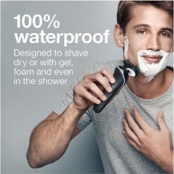 Braun Electric Razor for Men, Waterproof Foil Shaver, Series 5 5050cs, Wet & Dry Shave, Blue