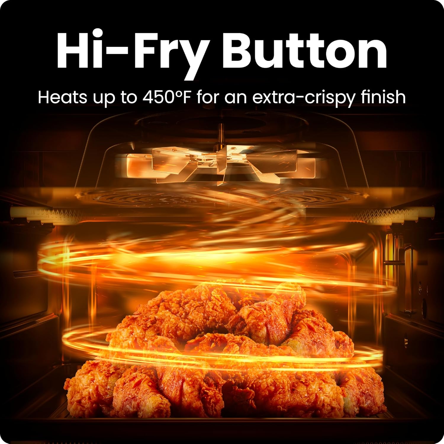 Chefman Air Fryer – 4 QT Compact Airfryer for Quick & Easy Meals in Minutes, Features Hi-Fry Technology - Black
