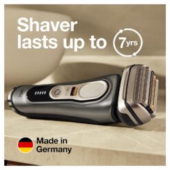 Braun Electric Razor for Men, Series 9 Pro 9465cc Wet & Dry Electric Foil Shaver with ProLift Beard Trimmer, Noble Metal