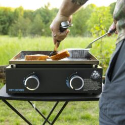 Pit Boss 10960 2-Burner Tabletop Griddle, Black