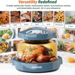 Nuwave Pro Plus 2 Infra-Red Oven, Countertop, Convection, Cook Fresh or Frozen, Tough Power Dome, Cozy Blue