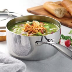 Tramontina Tri-Ply Clad Stainless Steel 9-Piece Cookware Set with Lids, NSF-Certified