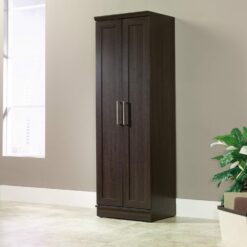 Sauder HomePlus Kitchen Pantry Storage Cabinet with Adjustable Shelves, Laundry Bathroom, L: 23.31