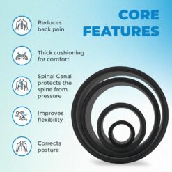 Chirp Wheel Foam Roller - Targeted Back Foam Roller for Neck & Back Pain Relief, Deep Tissue Muscle Massage