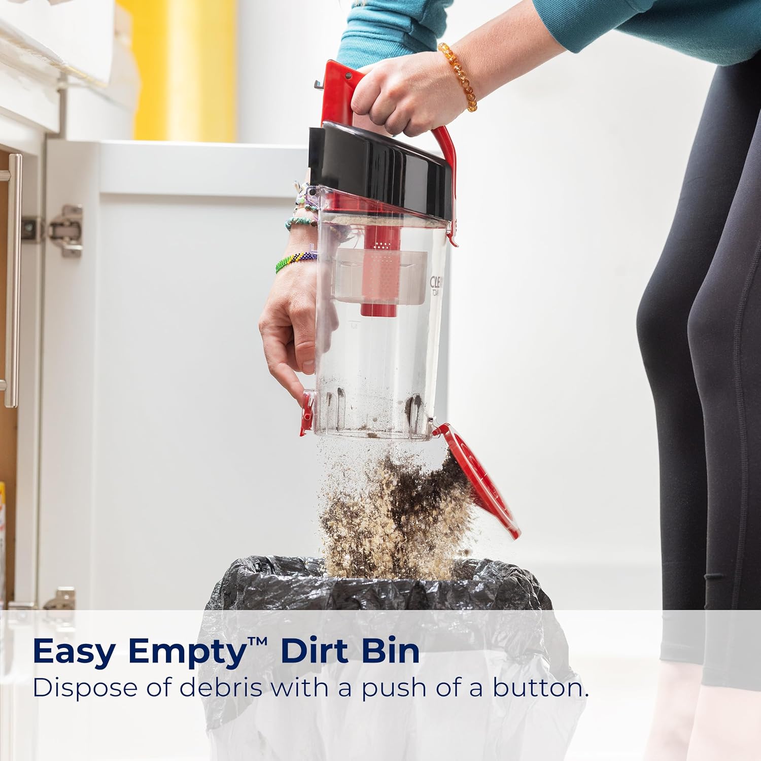 Bissell CleanView Compact Upright Vacuum, Lightweight with Powerful Suction and Removable Extension Wand, 3508