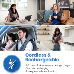 Etekcity FSA/HSA Eligible Cordless Neck Massager for Pain Relief Deep Tissue, Shiatsu Low Back Massager