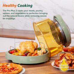 Nuwave Pro Plus 2 Infra-Red Oven, Countertop, Convection, Cook Fresh or Frozen, Tough Power Dome, Wild Olive