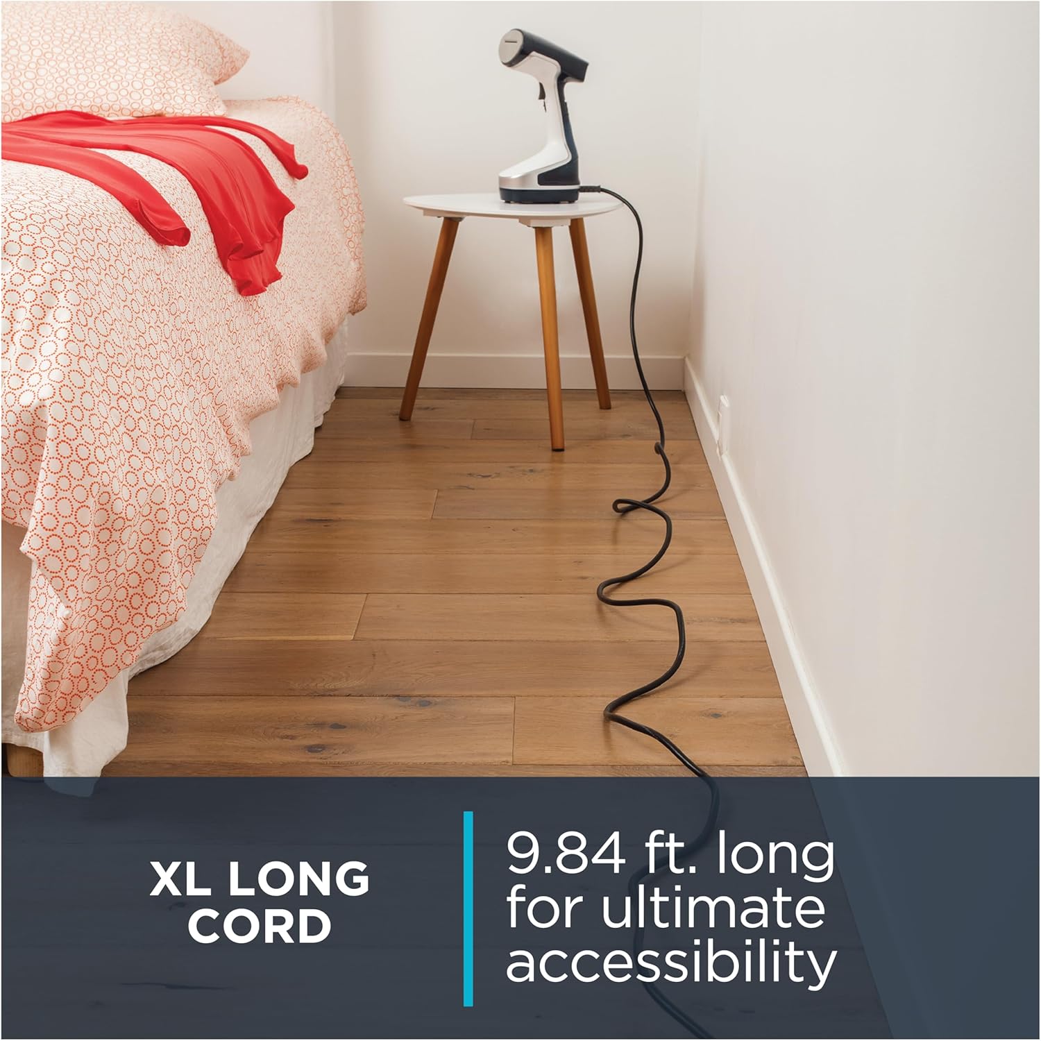 Rowenta Handheld Steamer for Clothes, X-Cel, 1600 Watts, 40-Second Fast Heat-Up, Navy Blue, DR8120