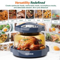 Nuwave Pro Plus 2 Infra-Red Oven, Countertop, Convection, Cook Fresh or Frozen, Tough Power Dome, Deep Blue