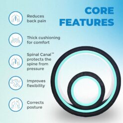 Chirp Wheel Foam Roller - Targeted Back Foam Roller for Neck & Back Pain Relief, Deep Tissue Muscle Massage