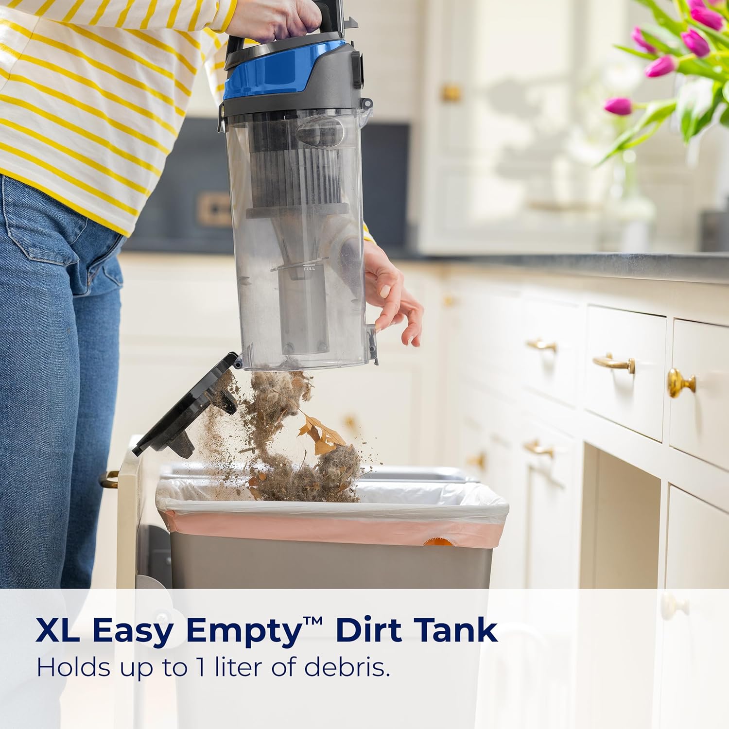 Bissell CleanView Swivel Vacuum with Triple Action Brush Roll, Swivel Steering, Extension Wand, Easy-Empty Dirt Tank