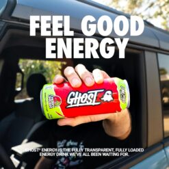 GHOST Energy Drink - 12 Pack, Cherry Limeade, 16oz - Energy & Focus & No Artificial Colors