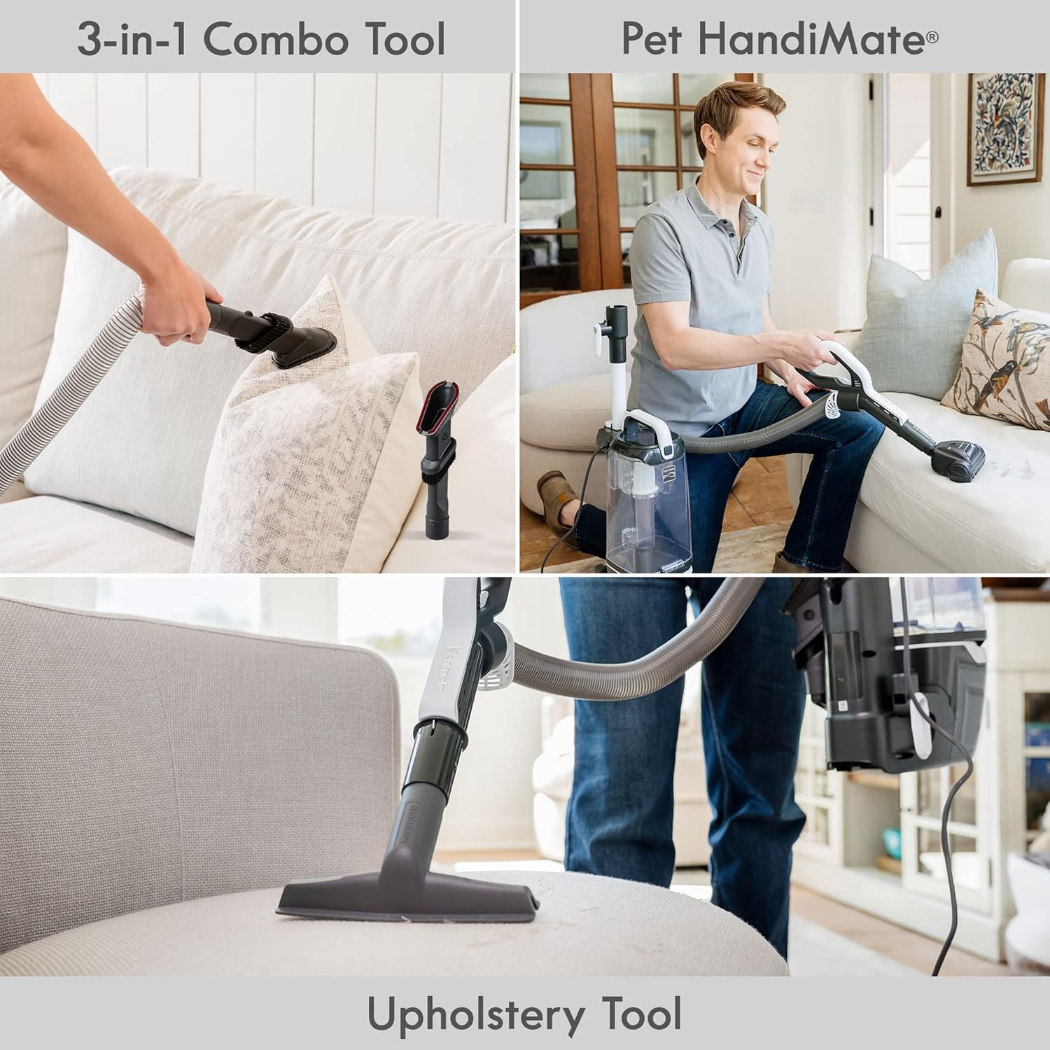 Kenmore DU4399 Featherlite Lift-Up Bagless Upright Vacuum 2-Motor Power Suction Lightweight Carpet Cleaner, White