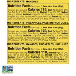 South 40 Snacks Premium Tropical Fruit Bars Mix of 3 Variety Pack, Just 1-3 ingredients (35g Bar, Pack of 18)