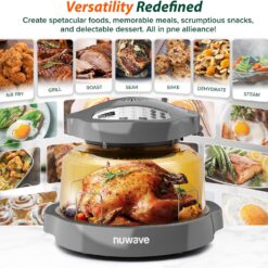Nuwave Pro Plus 2 Infra-Red Oven, Countertop, Convection, Cook Fresh or Frozen, Cool Gray