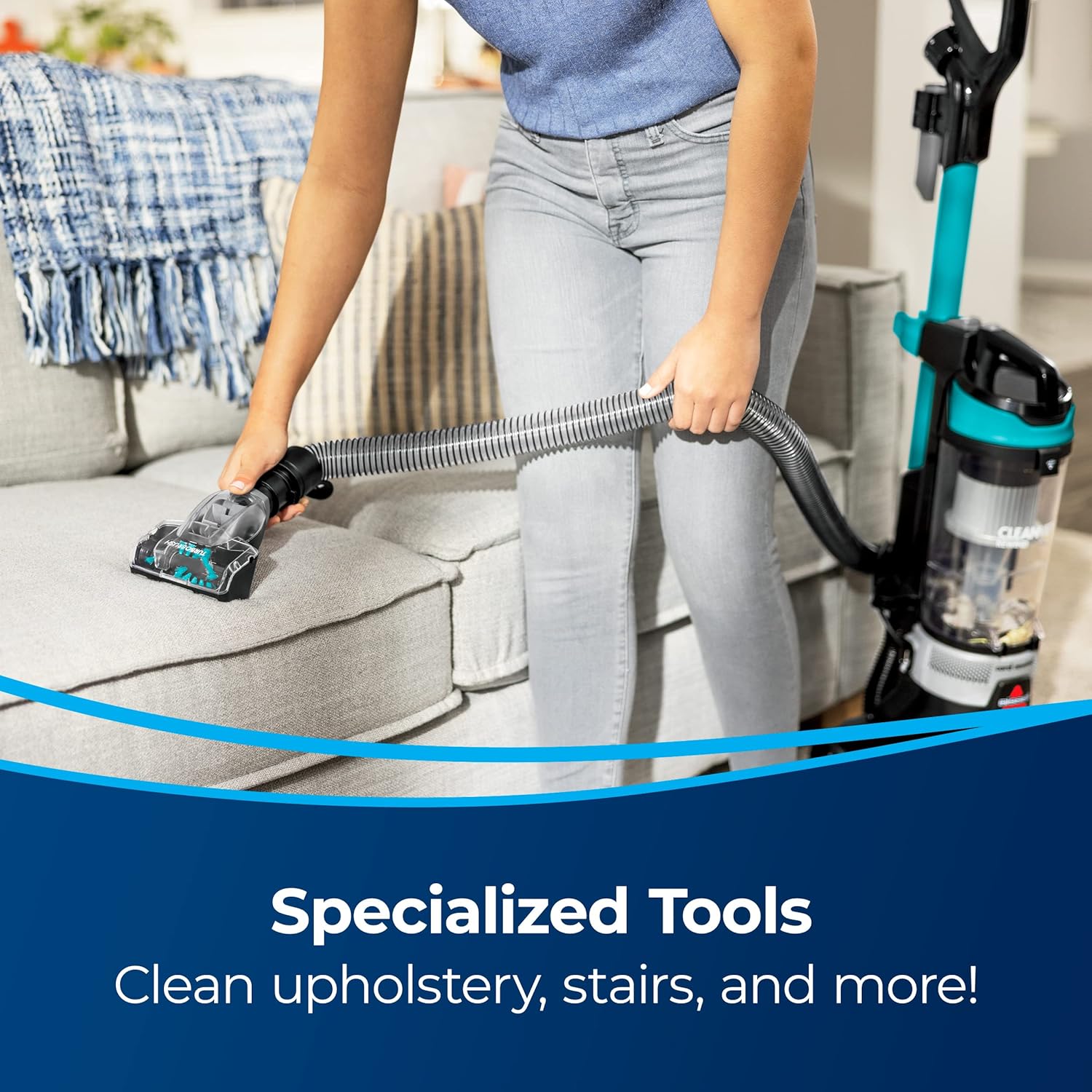 Bissell CleanView Rewind Upright Bagless Vacuum with Automatic Cord Rewind & Active Wand, 3534