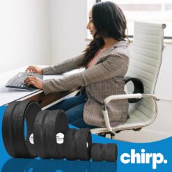 Chirp Wheel Foam Roller - Targeted Back Foam Roller for Neck & Back Pain Relief, Deep Tissue Muscle Massage