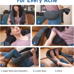 Etekcity FSA/HSA Eligible Cordless Neck Massager for Pain Relief Deep Tissue, Shiatsu Low Back Massager