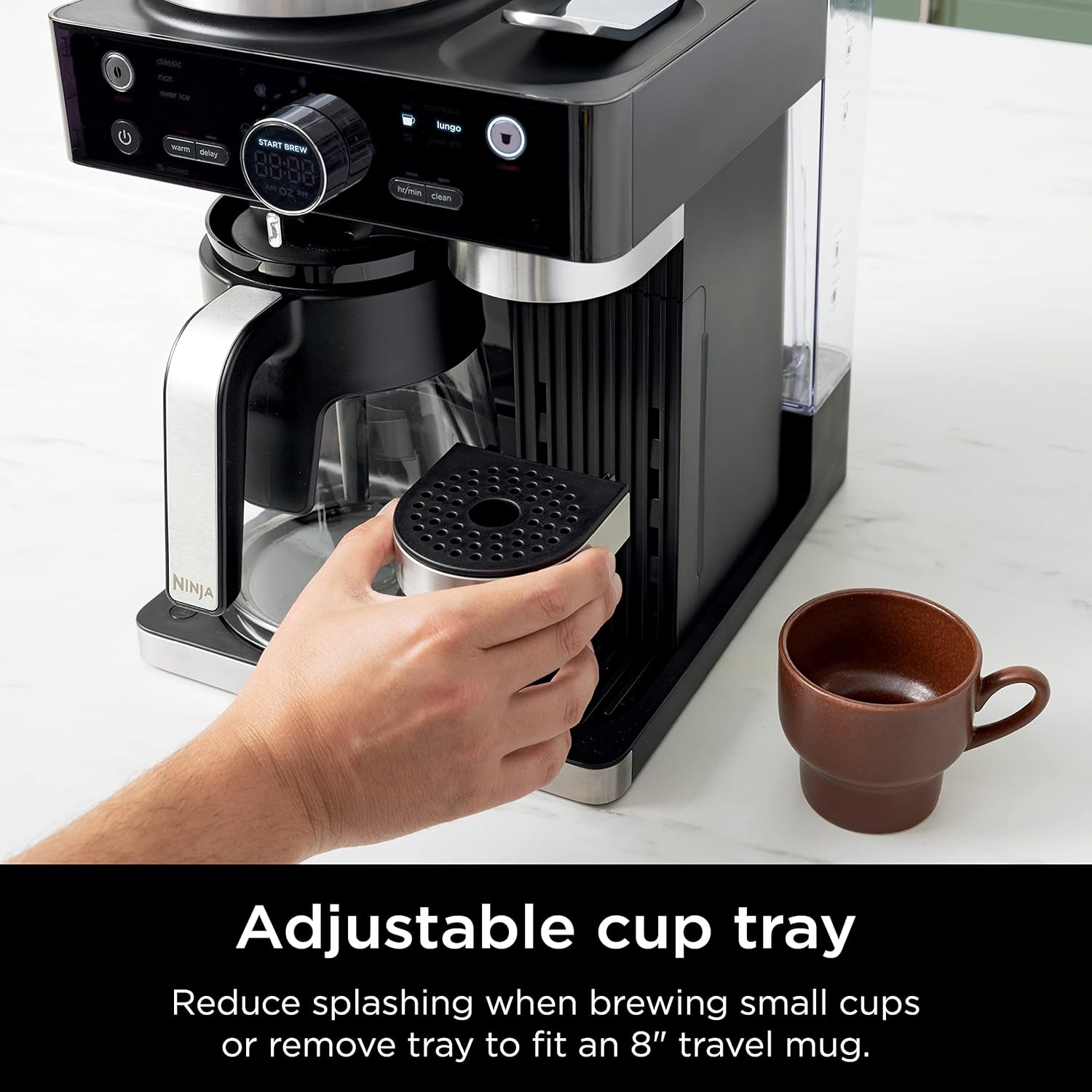 Ninja Espresso & Coffee Maker & Barista System, 3 Espresso Brew Styles, Single-Serve Coffee & Nespresso Capsule Compatible, Black, CFN601 - Image 9