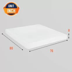 MLILY Ego Gray 14 inch Twin Bed Mattress, Gel Memory Foam Mattress in a Box, Medium
